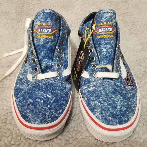 Vans Other - Vans X Cobra Kai Eagle Fang Karate Denim Old Skool Shoes US 7 M / 9 Women NEW